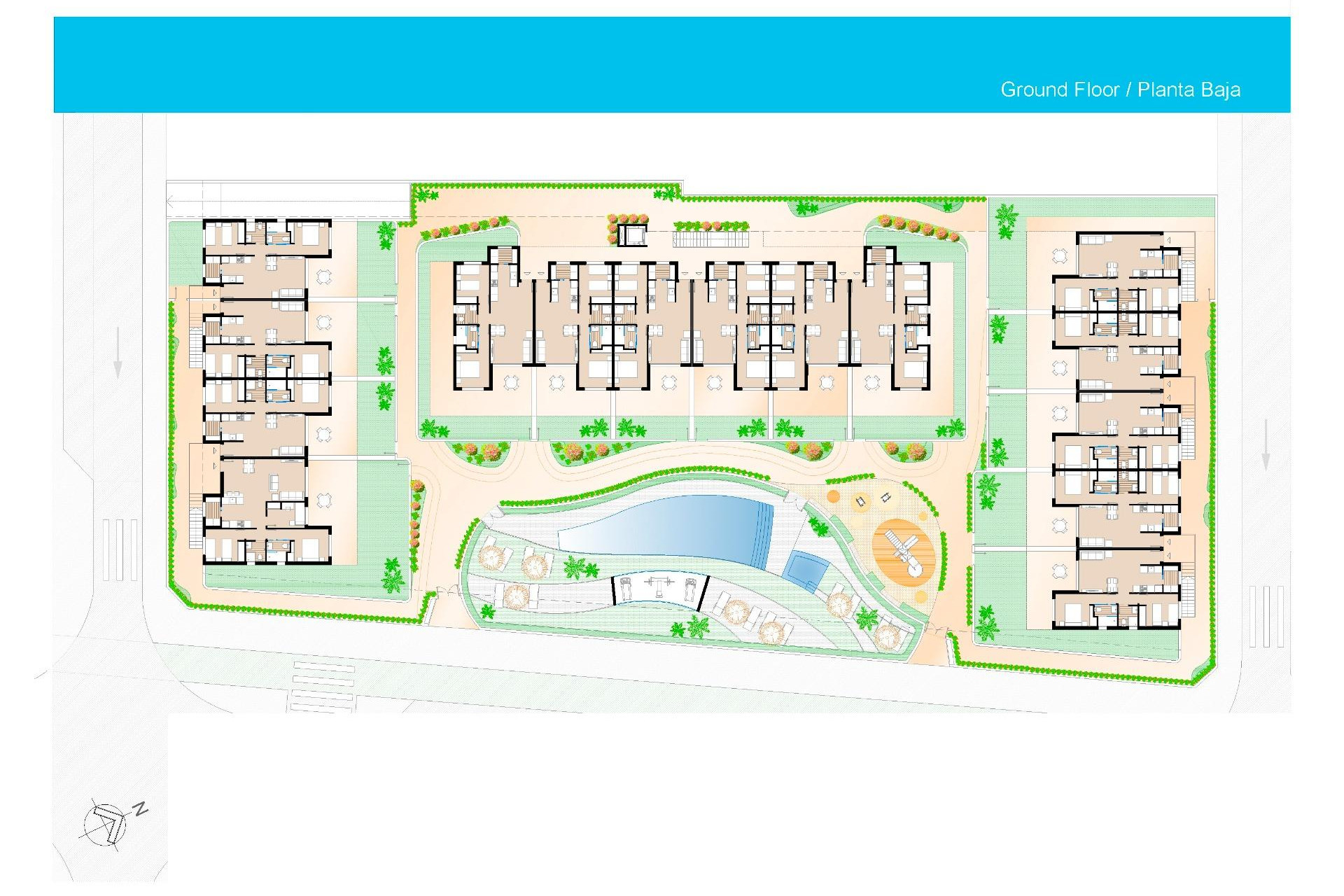 New Build - Bungalow - Groundfloor - Pilar de la Horadada - Polideportivo