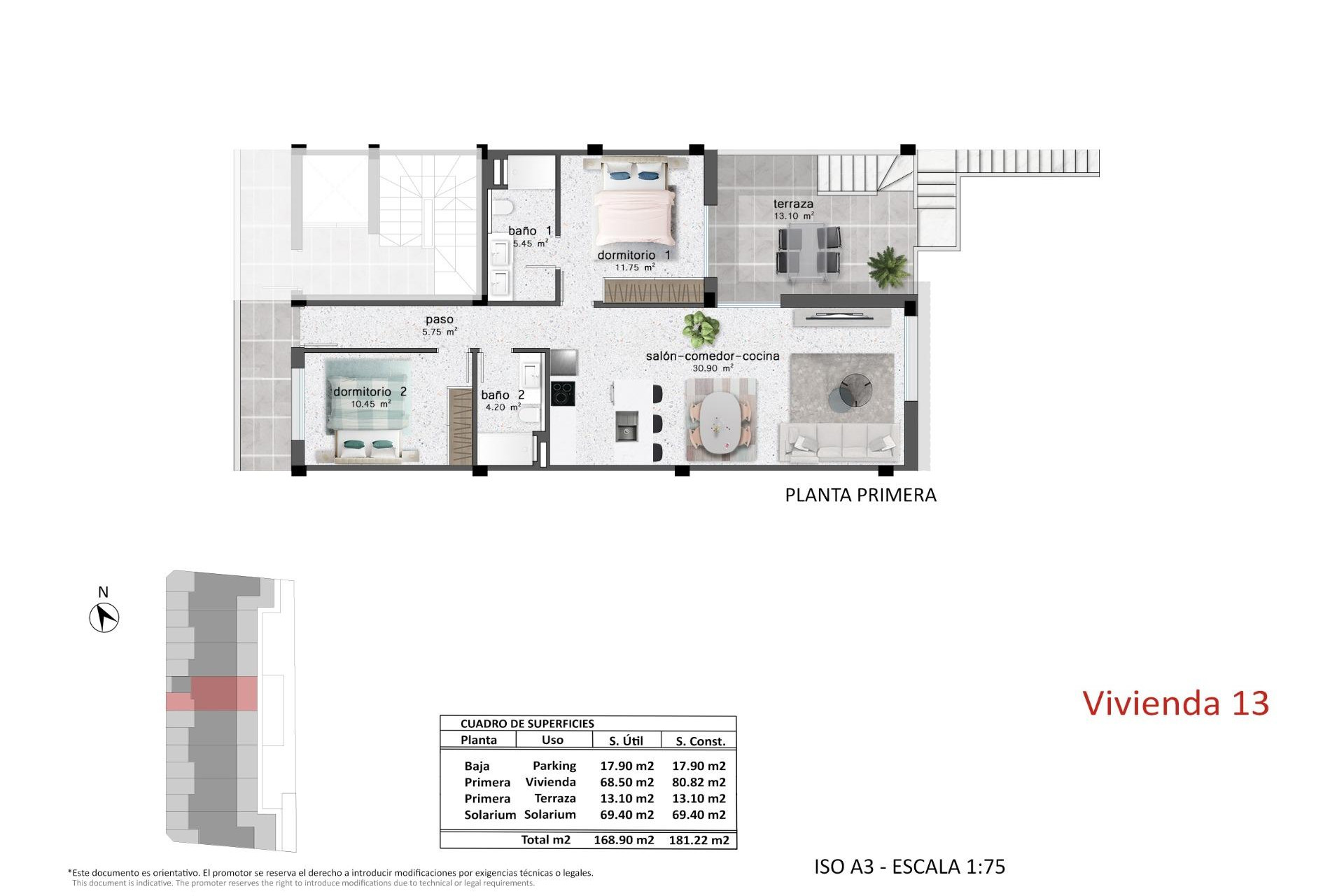 New Build - Bungalow - Groundfloor - Pilar de la Horadada - pueblo