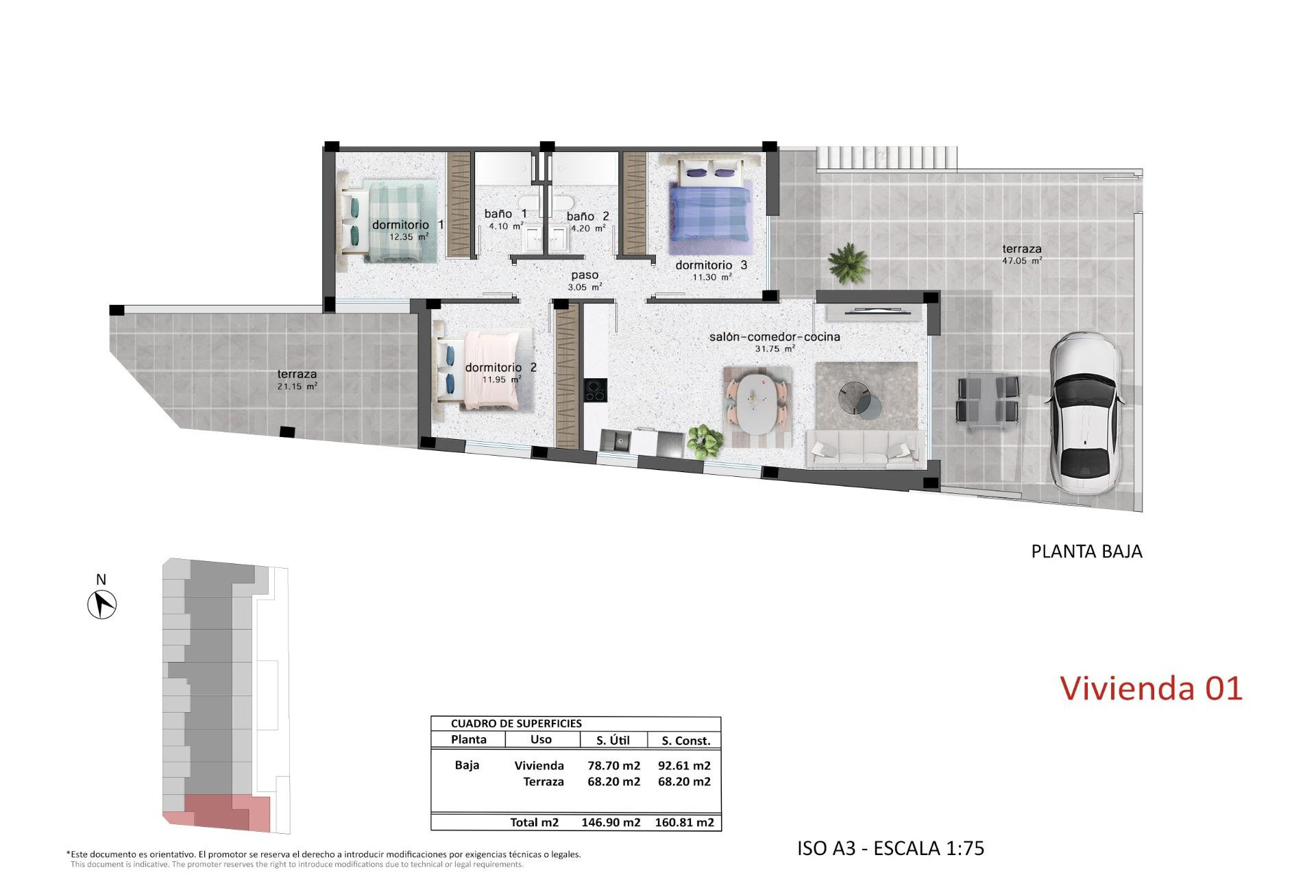 New Build - Bungalow - Groundfloor - Pilar de la Horadada - pueblo