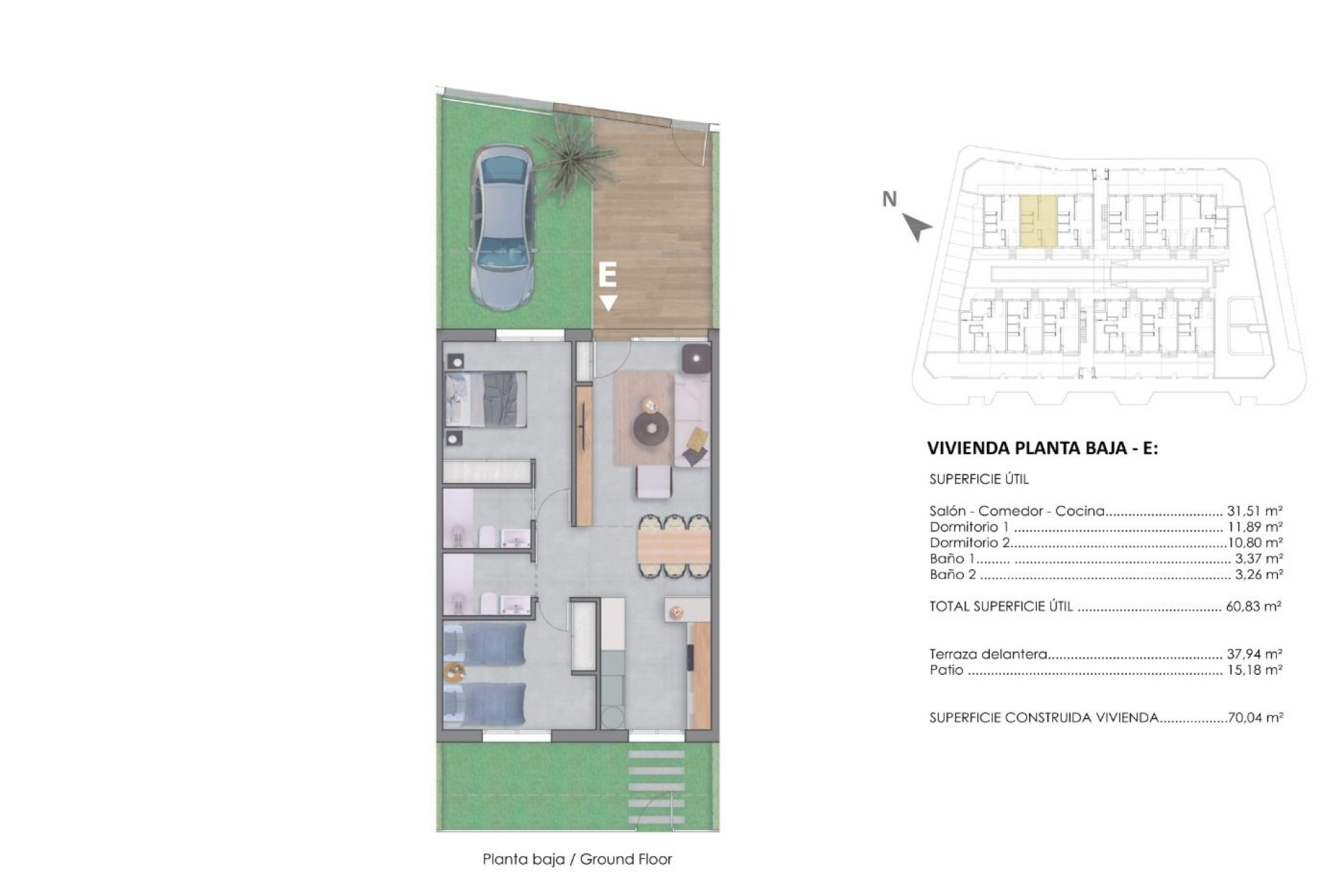 New Build - Bungalow - Groundfloor - Pilar de la Horadada - pueblo