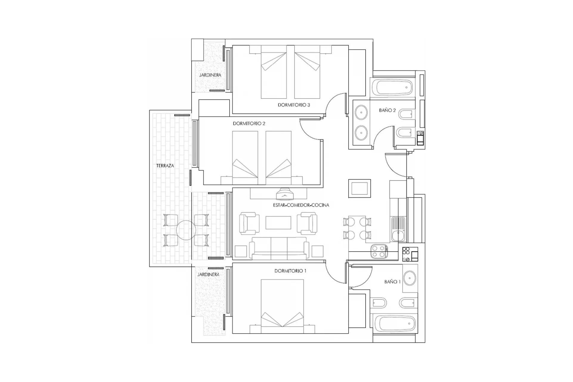 New Build - Penthouse - Vera - Puerto del Rey