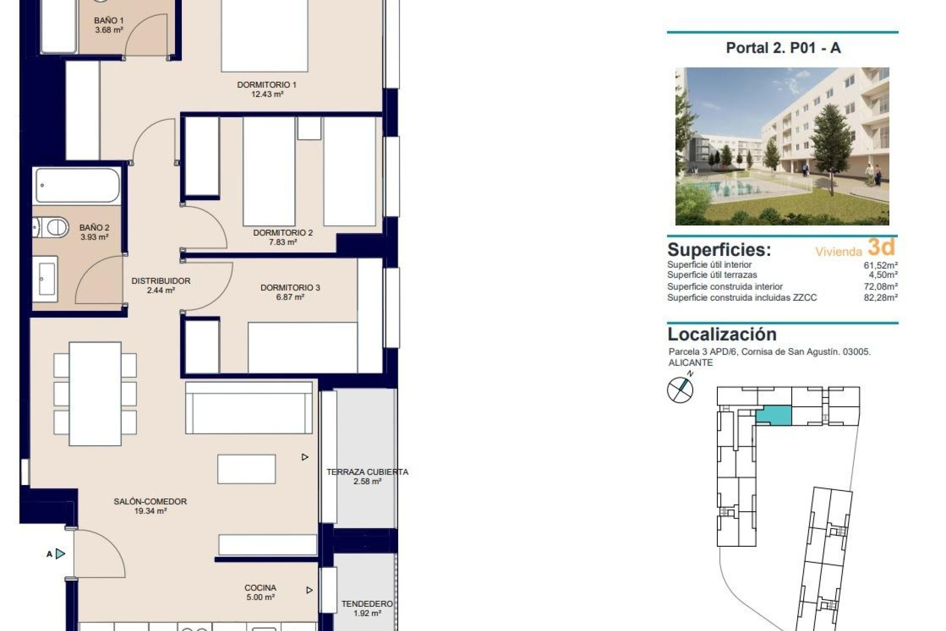 Nieuwbouw - Apartment - Alicante - San Agustín