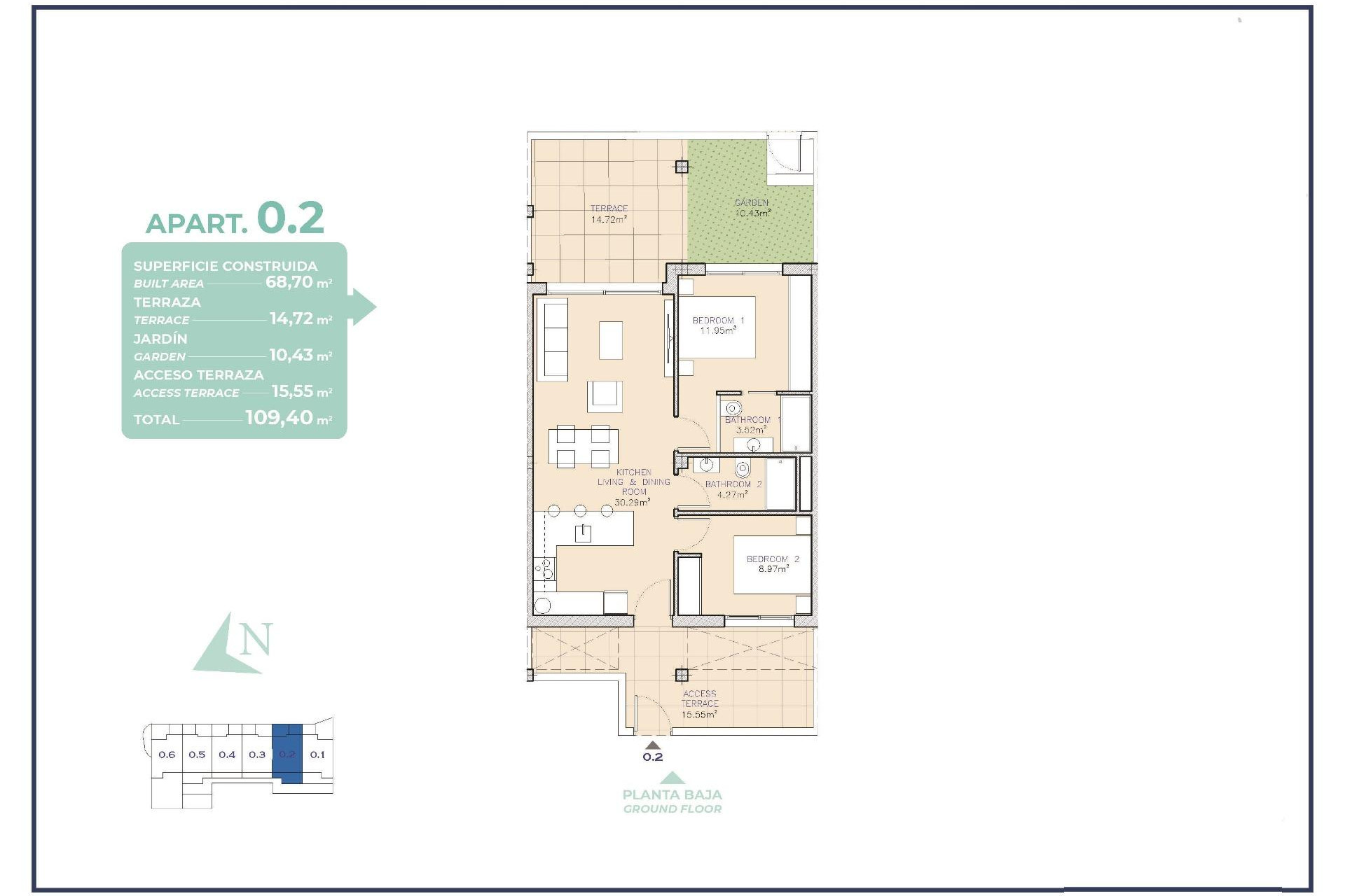 Nieuwbouw - Apartment - Los Alcazares - Serena Golf