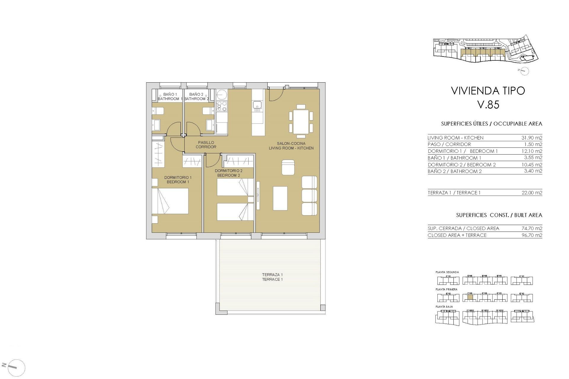 Nieuwbouw - Apartment - Pilar de la Horadada - Lo Romero Golf