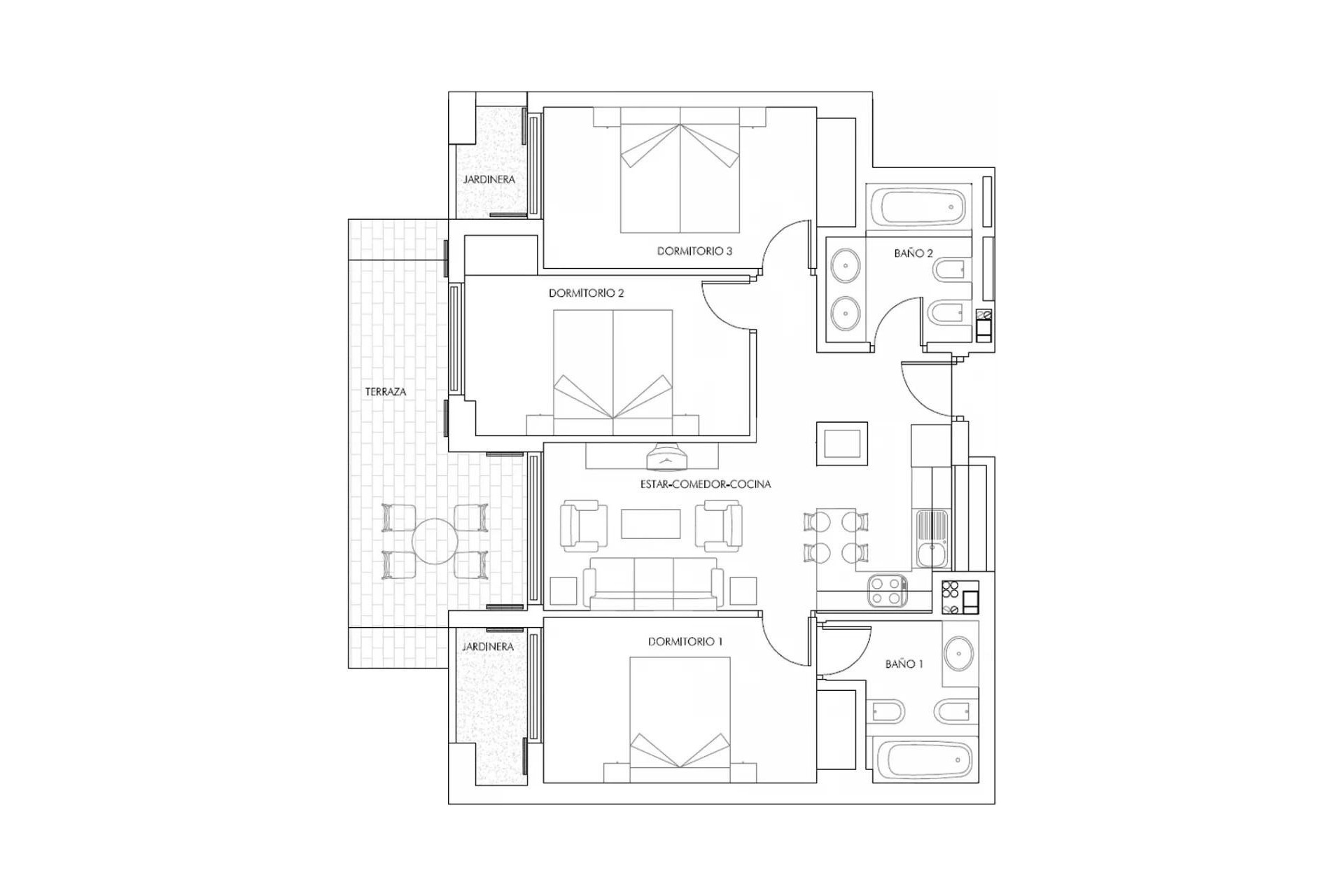 Nieuwbouw - Apartment - Vera - Puerto del Rey