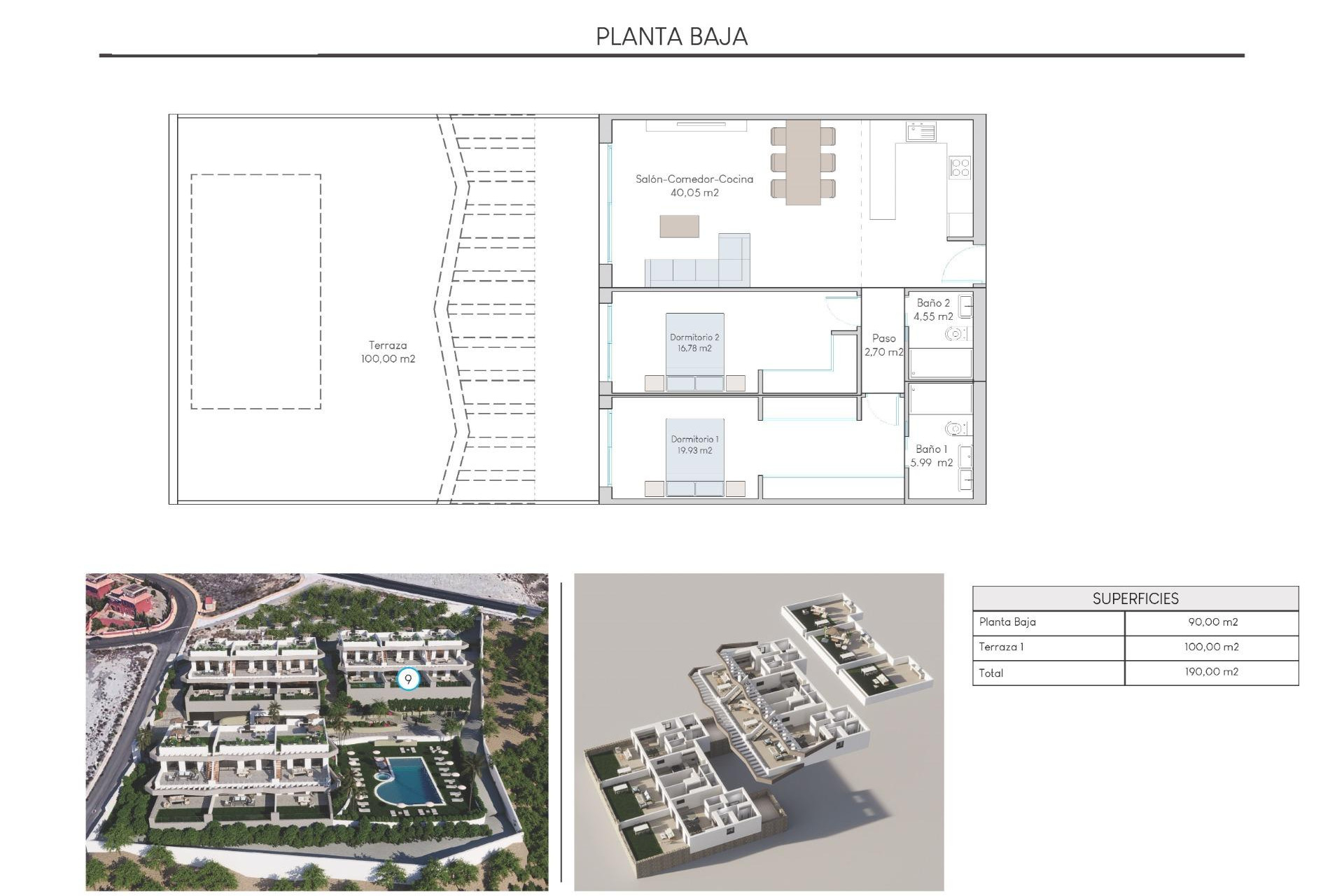 Nieuwbouw - Bungalow - Gelijkvloers - Finestrat - Balcón De Finestrat