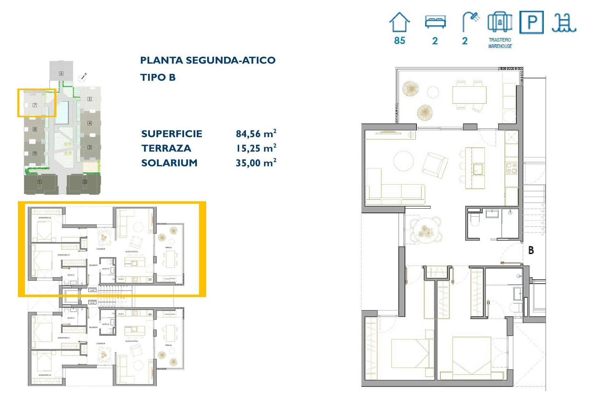 Nieuwbouw - Penthouse - San Pedro del Pinatar - Pueblo