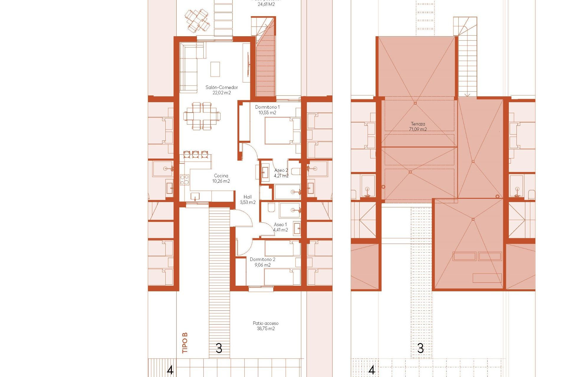 Nieuwbouw - Town house - Banos y Mendigo - Altaona Golf