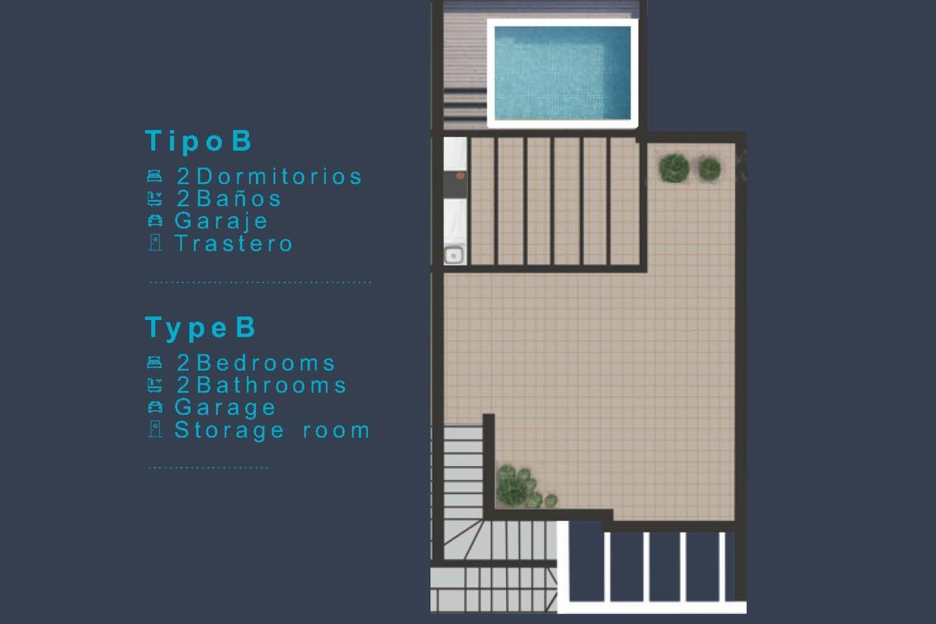 Nouvelle construction - Top Floor Bungalow - San Pedro del Pinatar - Los Pinos