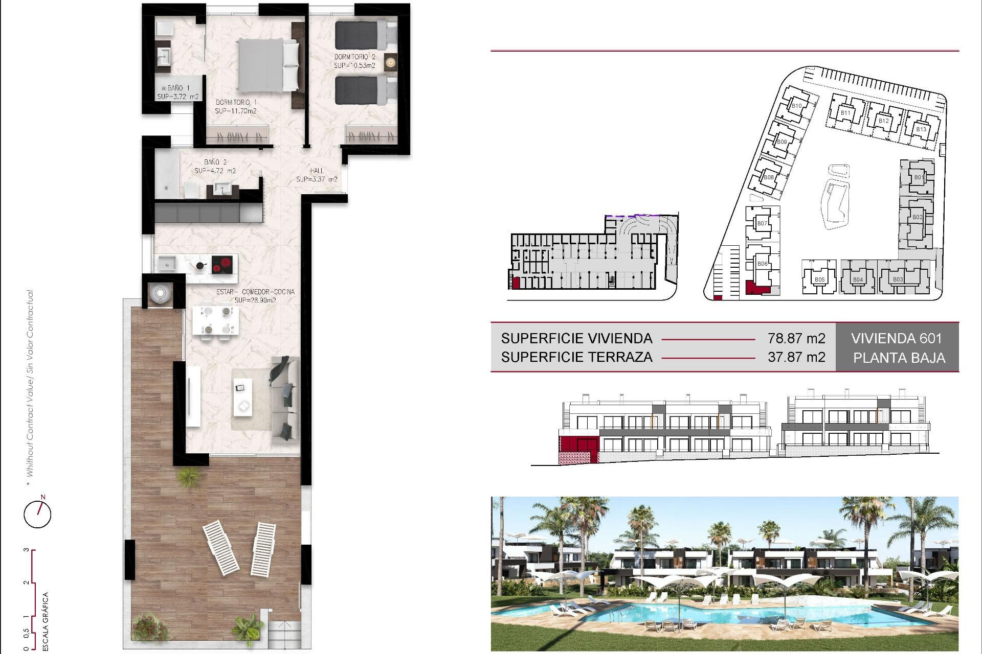 Obra nueva - Bungalow - Planta Baja - Ciudad Quesada - Lo marabú