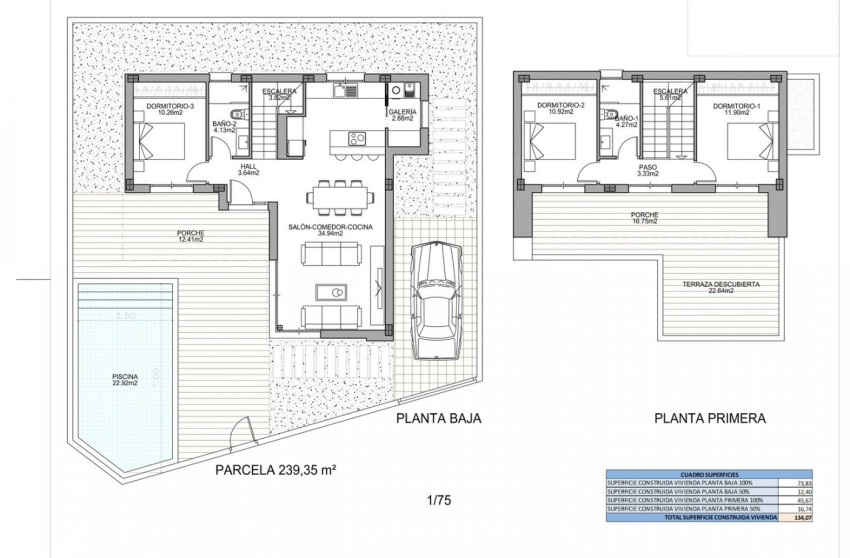 Obra nueva - Villa - Benijófar - Polideportivo