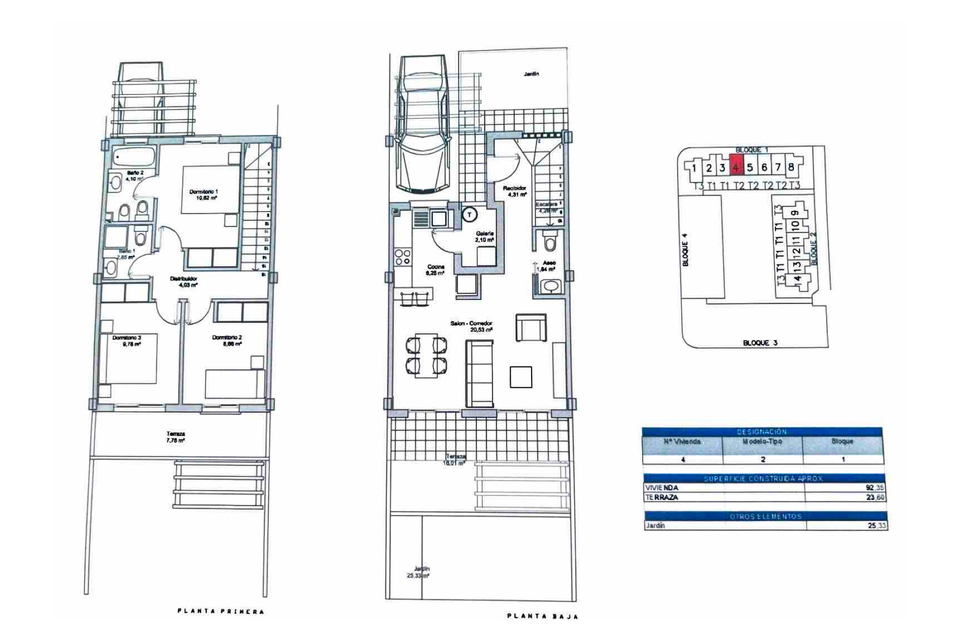 Resale - Townhouse - Ciudad Quesada - Lo Marabu