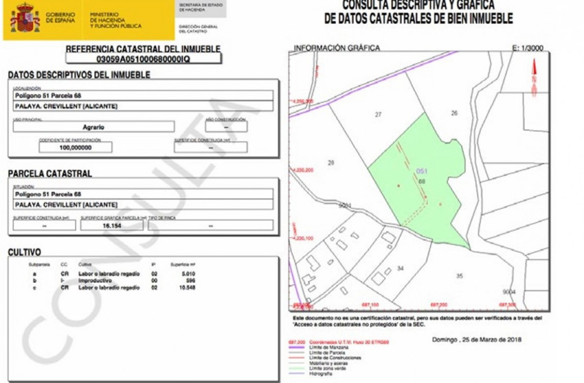 Revente - Plot - Crevillente