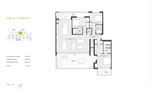 Obra nueva - Penthouse Penthouse - Orihuela - Las Colinas Golf