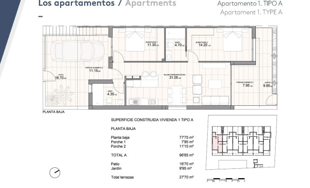 Nieuwbouw - Bungalow - Gelijkvloers - Pilar de la Horadada - Zona Pueblo