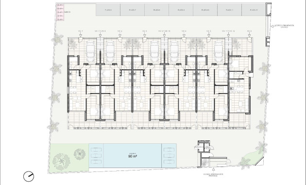 Nieuwbouw - Bungalow - Gelijkvloers - Pilar de la Horadada - Zona Pueblo