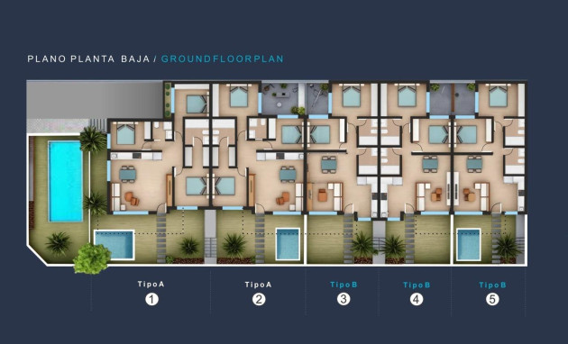 Nouvelle construction - Bungalow - Rez-de-chaussée - San Pedro del Pinatar - Los Pinos