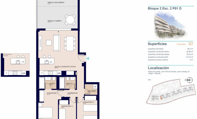 Nieuwbouw - Apartment - Denia - Playa de La Almadraba