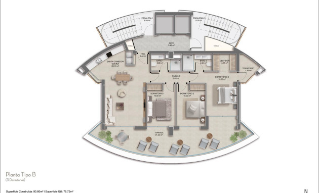 Nouvelle construction - Apartment - Calpe - Playa Cantal Roig