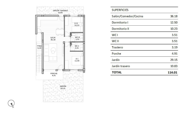 New Build - Bungalow - Groundfloor - San Miguel de Salinas - Pueblo